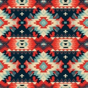 Red, White, and Blue Kilim