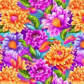 90s Bright Floral
