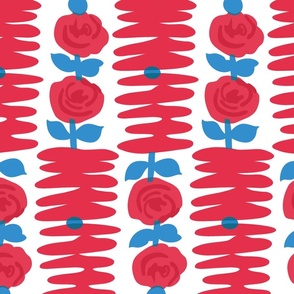 Red and Blue Roses (Large)