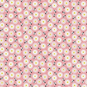 Daisies and Ladybirds Pink Small