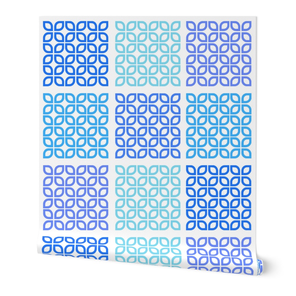 Geometric dogwood blue