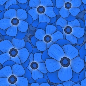 Blue Anemones Medium