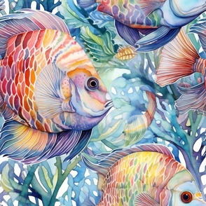 Pastel Rainbow Fish