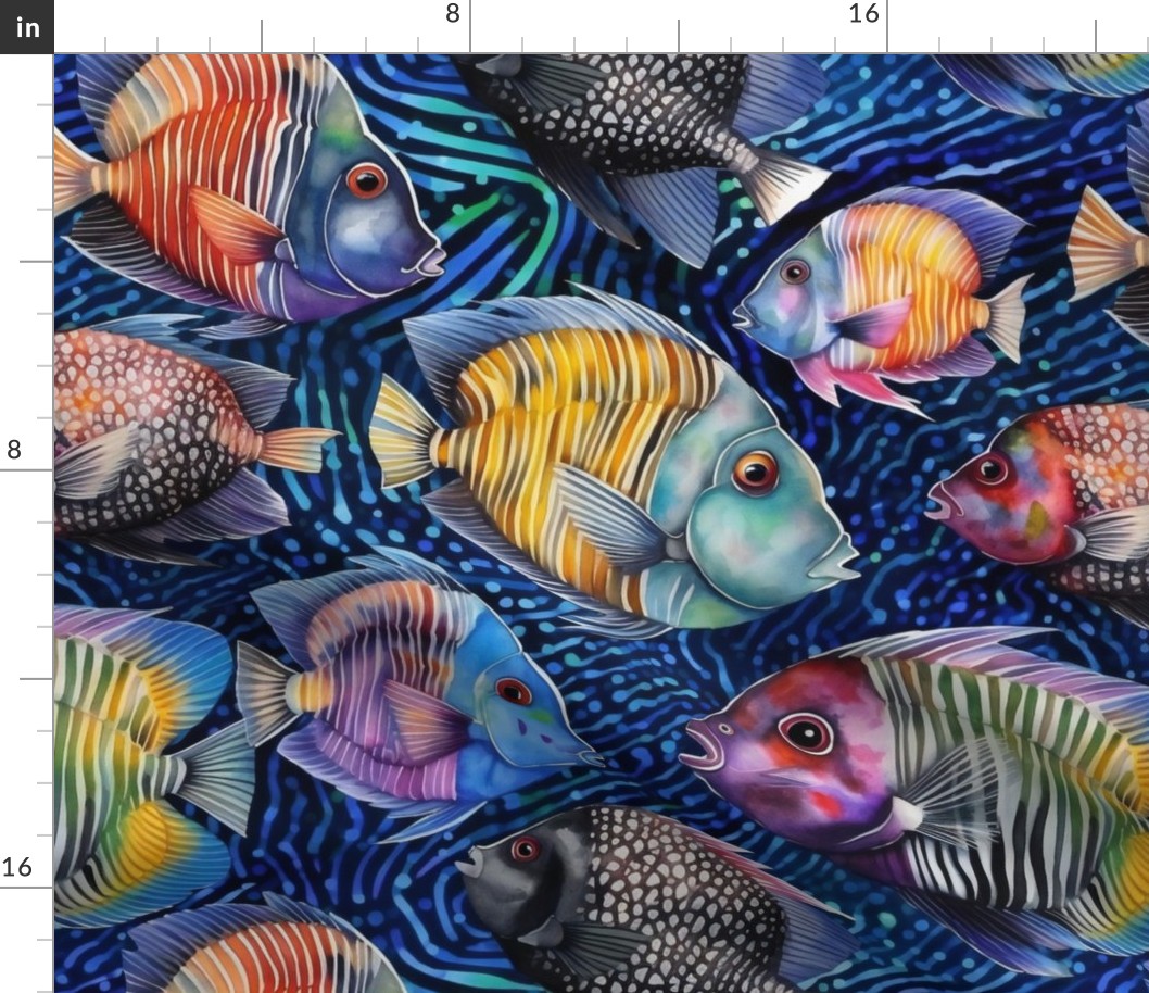Tropical Vibrant Fish