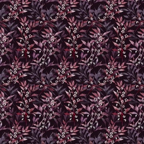 purple plum branches and flowers deep maroon 6in