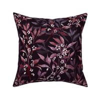 purple plum branches and flowers deep maroon 12in