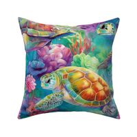 Watercolor Sea Turtles
