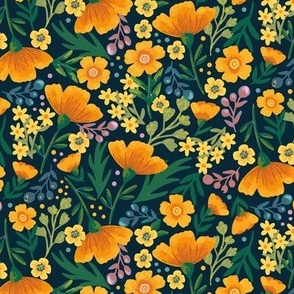 Buttercups - midnight - small