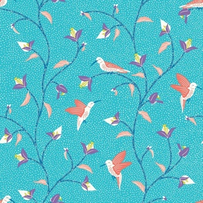 Hummingbirds // Blue