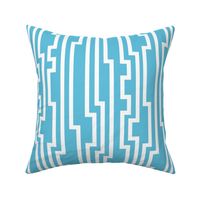 Zig zag stripes white blue pattern