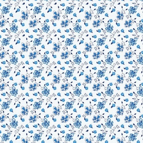 French Blue Floral