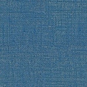 Faux burlap hessian textured fabric denim blue