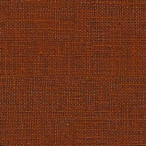 Faux burlap hessian textured fabric dark red brown