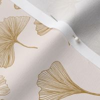 Ginkgo Biloba drawing - brown FABRIC