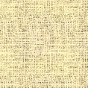 Faux Burlap hessian woven solid in cream and brown solid