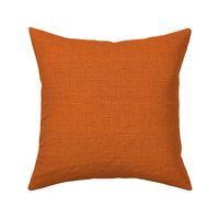 Faux Burlap hessian woven solid in orange Halloween hues 