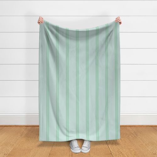 Vintage Stripe in Sea Glass and Jade | 24" Repeat