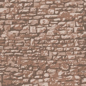 Mur de Pierre Marron