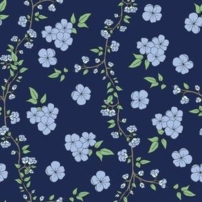 Blue Blossom Trellis