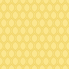 Small scale • Yellow retro trellis