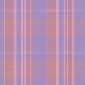 Conall Plaid Pattern - Pink, Purple, Peach - Spring Tartan Collection