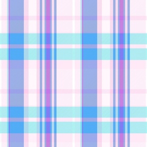 Conall  plaid pattern - Pastel Pink, Purple, Blue- Spring Tartan Collection