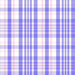 Sorcha Plaid Pattern - Pastel Pink, Purple, White - Spring Tartan Collection Fabric