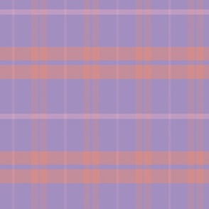 Ossian Plaid Pattern - Pink, Purple, Peach - Spring Tartan Collection