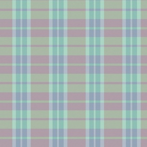 Daviana Plaid Pattern - Light Green, Pink, Blue - Spring Tartan Collection