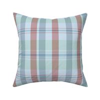 Artair Plaid Pattern - Light Blue, Mint Green, Dark Pink- Spring Tartan Collection Fabric