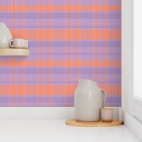 Calan Plaid Pattern - Purple, Mauve, Peach - Spring Tartan Collection