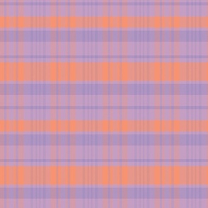 Calan Plaid Pattern - Purple, Mauve, Peach - Spring Tartan Collection