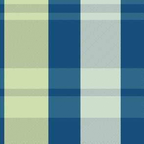 Evander Plaid Pattern - Mint, Seafoam, Navy Blue - Summer Tartan Collection