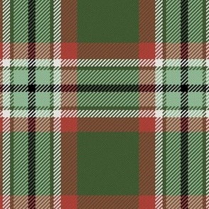 Town Square Plaid in Christmas Red and Green 2