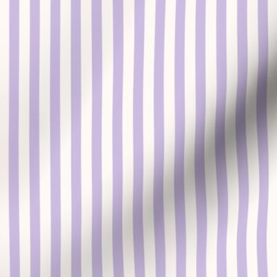 tickled lavender _purple  and off white_even stripe 