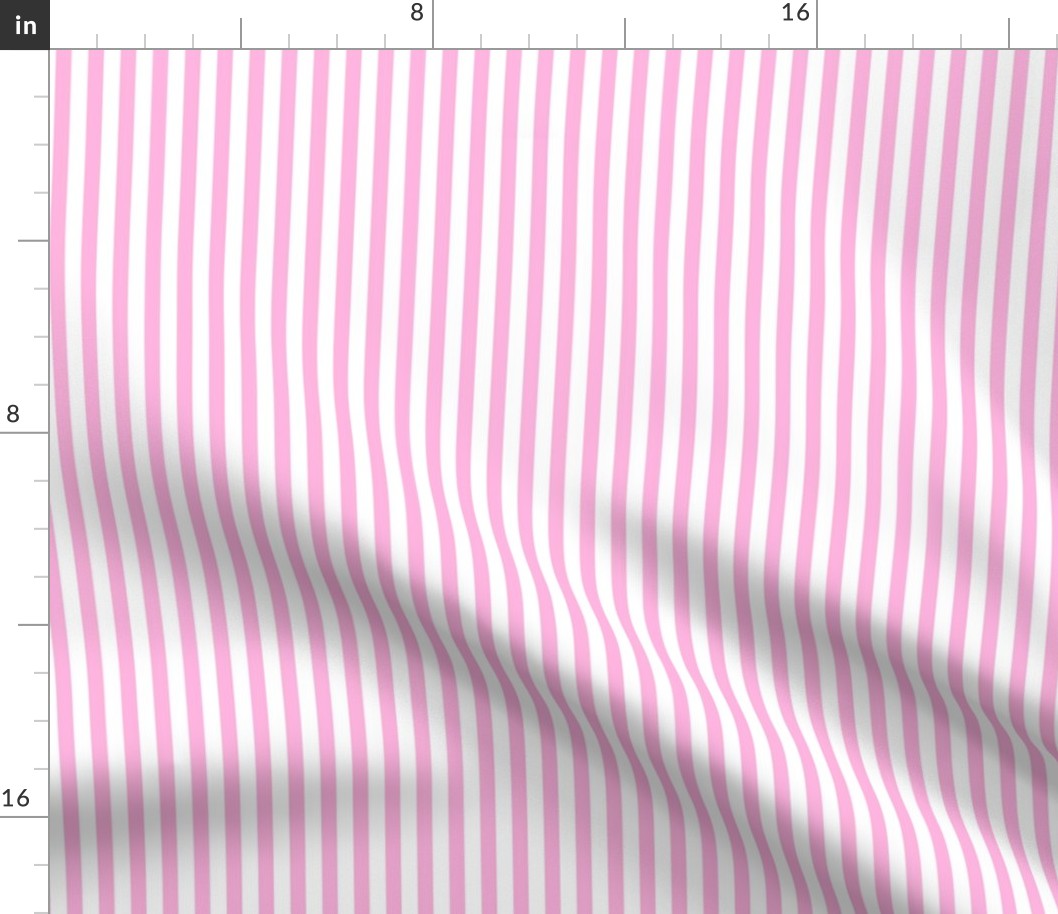new pink _ bright pink and off white even stripe