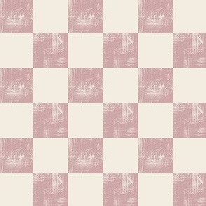 Textured Classic Basic Check, dusty pink 2in