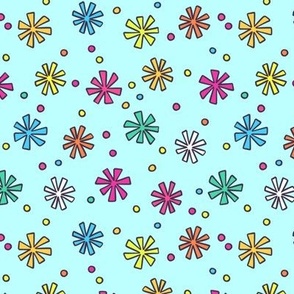 Marker Doodle Rainbow Confetti - Smaller Scale