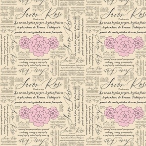 Savon Rose French Country- Large Print