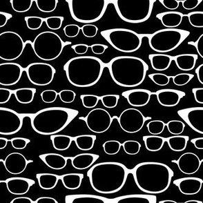 Black and White Glasses - MEDIUM