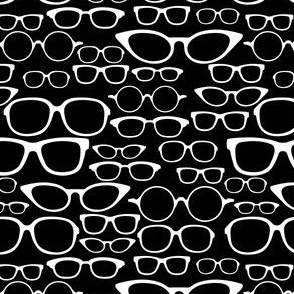 Black and White Glasses - SMALL