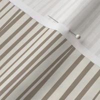 Hand Drawn Horizontal Stripes | Creamy White, Khaki Brown | Contemporary