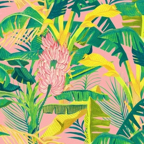 Banana Trees - Terra Cotta-Pink