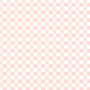 1/4” Gingham Check (light pink + blush)