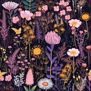 Wildflowers - Magical Pink Yellow