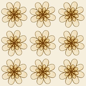 Flowers - 6x6 Squares - Yellow