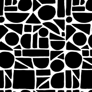 Black & White Geometric Shapes | Medium