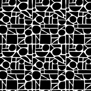 Black & White Geometric Shapes | Small