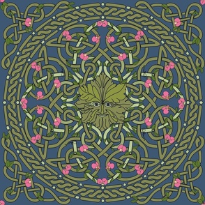 Celtic Knot Floral Green Man 18