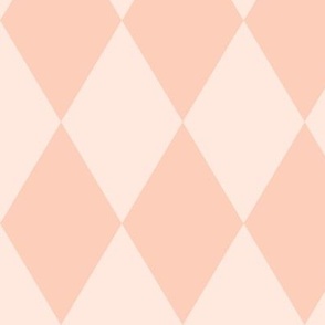 Harlequin large: Blush Peach Diamond Geometric